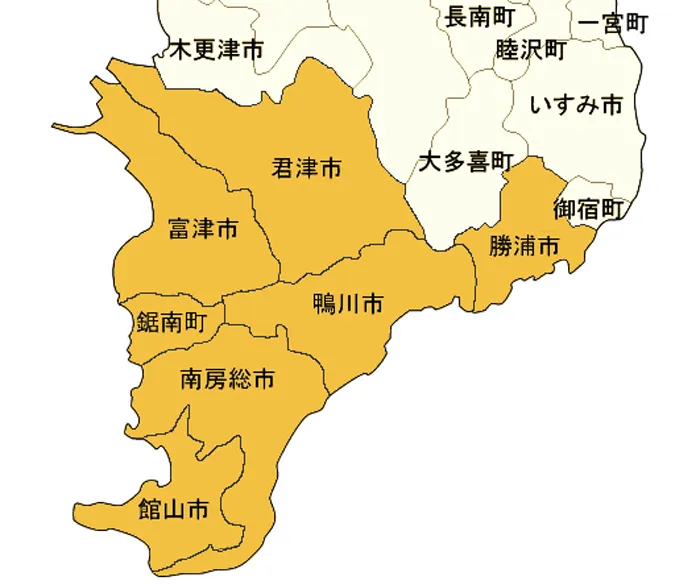 千葉県の地図